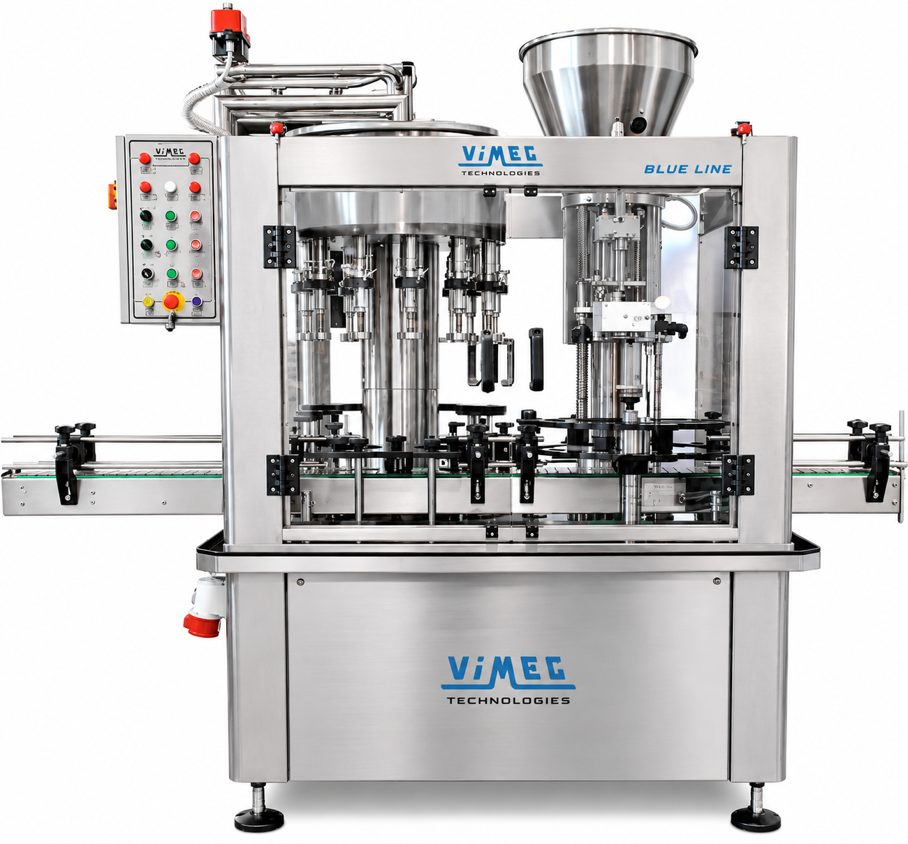 BLUE-LINE – Automatic Bottling Monoblock with 2, 3 or 4 Stations – VIMEG TECHNOLOGIES SRL