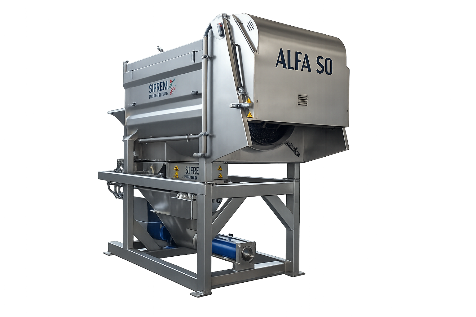 ALFA 50 Dezciorchinator cu Zdrobitor Profesional - SIPREM - 2