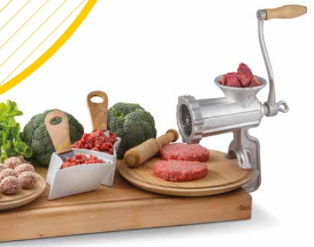 8690N Manual Meat Grinder No. 5, Inox - 2